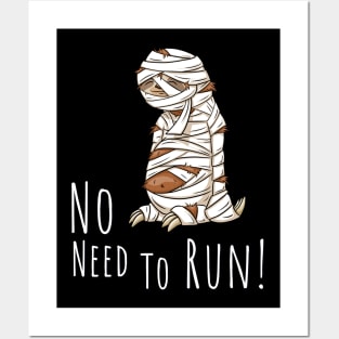 No Need To Run Mummy Halloween Art Sleepy Sloth Posters and Art